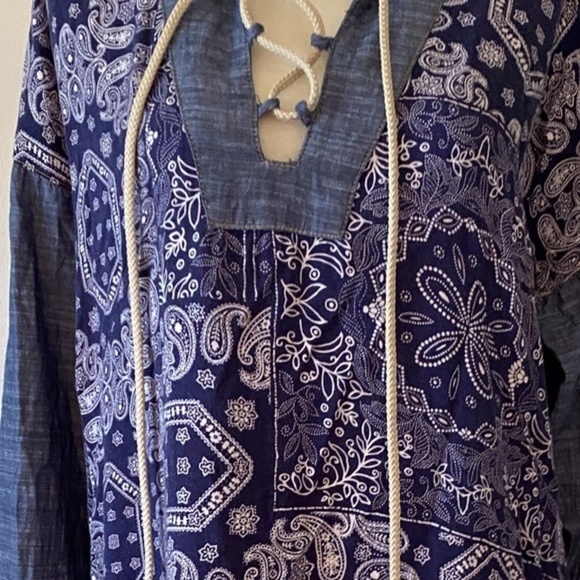 Ivy Jane Paisley Chambray Tunic XS - Picture 3 of 8